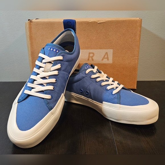 obra Other - OBRA canvas low blue/white mens size 9